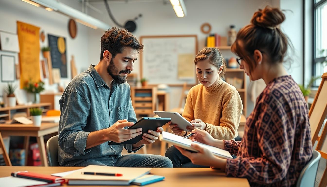 Digital learning platform with online study materials